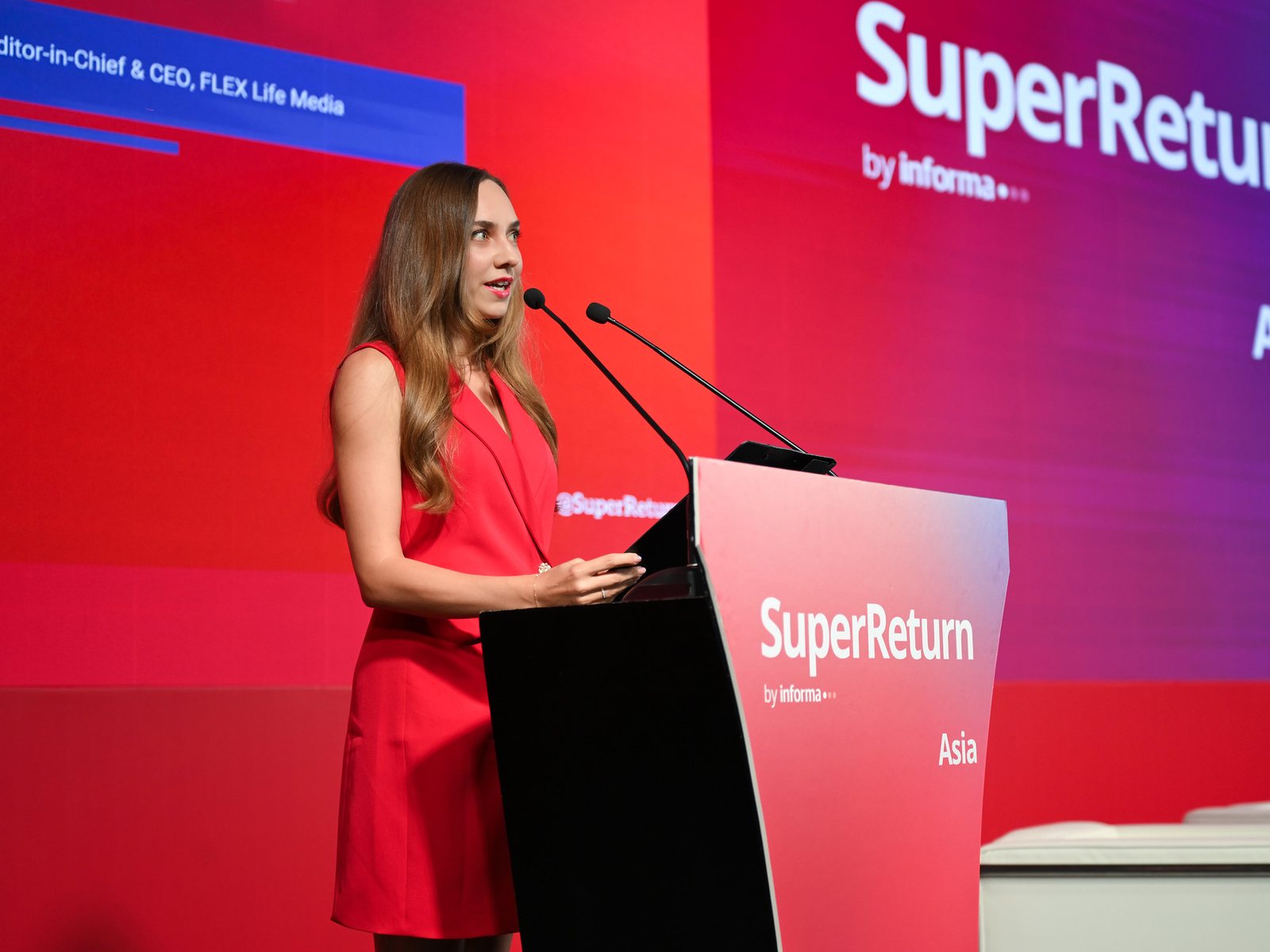 Paulina Białek, Editor-in-Chief & CEO of FLEX Life Media, at SuperReturn Asia 2026
